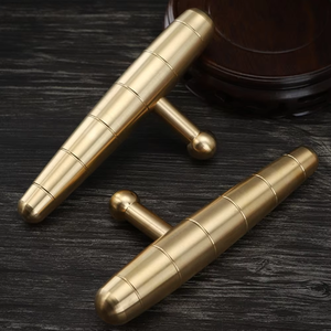 Pena pijat refleksi wajah kuningan, tongkat akupunktur untuk tubuh, tongkat titik tisu dalam, tongkat akupunktur - Product Image 2