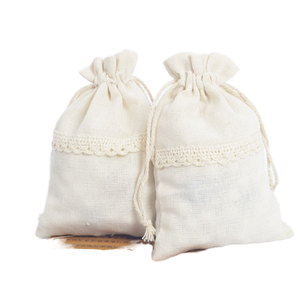 Customizable Portable100% Cotton Drawstring Shopping <b>Bag</b> Reusable Logo Woven Fabric Supermarket Use Daily <b>Gift</b> Letter Pattern - Product Image 1