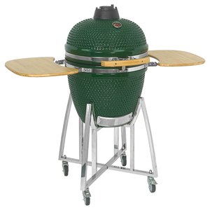 Barbecue au charbon de bois en céramique traditionnel <span class=keywords><strong>SEB</strong></span> <span class=keywords><strong>KAMADO</strong></span>/ Classic 21 pouces, grande taille, couleur verte, avec thermomètre, pour extérieur et patio. - Product Image 2