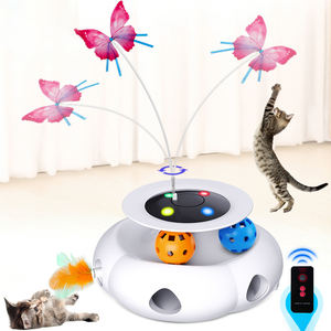 2-en-1 automatique papillon chat jouet cataire balle piste laser interactif jouets pour jouer friandises recommandé pour l'enrichissement du chat - Product Image 1