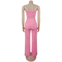 GX7739 Nouvelle Collection 2026 – Ensemble 2 Pièces Tendance pour Femme : Top Sans Manches à Bretelles Fines et Pantalon – Style Urbain Chic