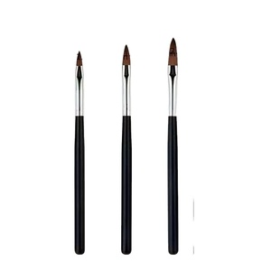 Tùy Chỉnh Cá Nhân Logo Nail Nhà Cung Cấp Kim Loại Nylon Acrylic Tốt Tốt Móng Tay Nghệ Thuật Lót Bàn Chải Thiết Lập Trang Trí Móng Tay - Product Image 3