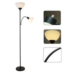 Lampadaires décoratifs modernes LED mère et <span class=keywords><strong>fils</strong></span> pour salon corps en fer Lampada Da Terra - Product Image 3