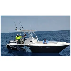 Grandsea-barco de pesca con cabina de fibra de vidrio, 7,2 m, a la venta, yate