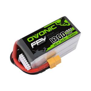 OVONIC 1300mAh 100C 4S 6S 14.8V 22.2V <span class=keywords><strong>Lipo</strong></span> 배터리 고배율 업그레이드 FPV 드론 모델 항공기 RC 부품 - Product Image 2