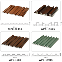 Panneaux muraux imperméables WPC modernes de haute qualité 23-24 mm