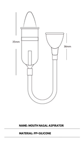 नवजात शिशु मुंह सक्शन नाक एस्पिरेटर स्वच्छ म्यूकस नवजात एंटी-रिफ्लक्स नाक कैथेटर नाक एस्पिरेटर - Product Image 5