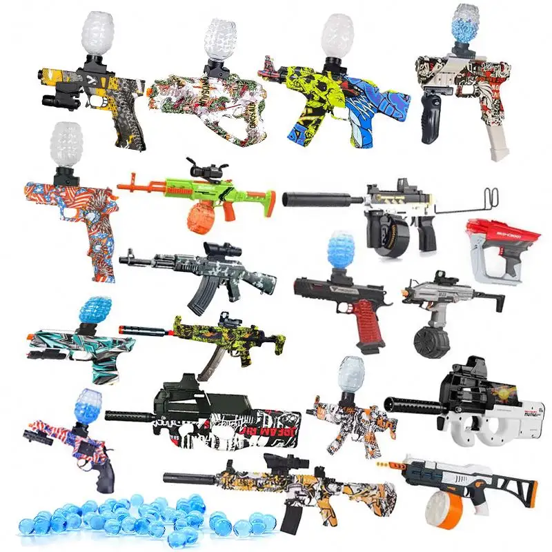 Flavour Water UZI Jel Gel Ball Blaster Toy Gun Pistol Ammo Orbi Splatter Foam Fascia Gel Gun Blaster for Kids