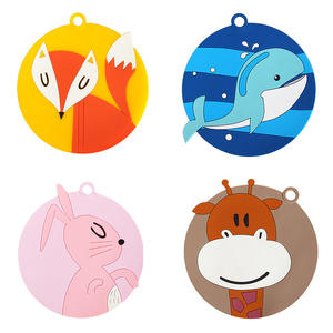 OEM Cute Animal Cartoon Creative Anti slip PVC <b>Silicone</b> Rubber Cup <b>coaster</b> - Product Image 1
