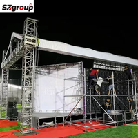 Sistema de armadura de techo de aluminio resistente para escenario de concierto de alta calidad para eventos de escena a gran escala
