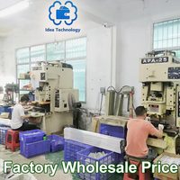 Dompet logam RFID kayu dengan tali uang, tempat kartu kredit dengan penjepit uang dompet pria paduan aluminium
