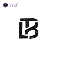 Logo personnalisé en strass avec motif de réparation sans transfert thermique, motifs thermocollants pour vêtements