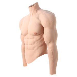 Version améliorée Combinaison musculaire en silicone pour hommes <span class=keywords><strong>Faux</strong></span> muscle réaliste avec <span class=keywords><strong>bras</strong></span> pour Cosplay Halloween Morphologie mammaire en silicone - Product Image 2