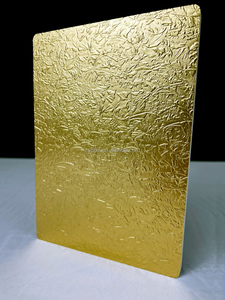 Panneau <span class=keywords><strong>mural</strong></span> en PVC de luxe finition jaune métallisé, effet miroir doré brillant, anti-traces de doigts, résistant aux rayures, pour salle de bain et entrepôt - Product Image 1