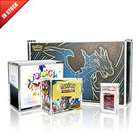 Boîtier acrylique magnétique ultra-transparent ETB pour Mega Charizard UPC Booster Box avec couvercle magnétique N52