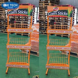 Customization Advertising <b>shelf</b> / rack Vietnam One Tech Metal advertise rack Customization Light Duty Rectangular <b>Display</b> Stand - Product Image 6