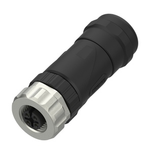 ขั้วต่อสายเคเบิลแบบประกอบภาคสนามกันน้ำ Marvtech M12 4 ขั้ว แบบตัวเมีย สำหรับระบบอัตโนมัติในโรงงาน กล่องเซ็นเซอร์/แอคชูเอเตอร์ - Product Image 1