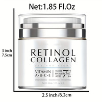 Grande Promotion Crème Visage Éclaircissante 50g au Collagène Raffermissante Anti-Imperfections Hydratante Réduit les Rides et Resserre les Pores