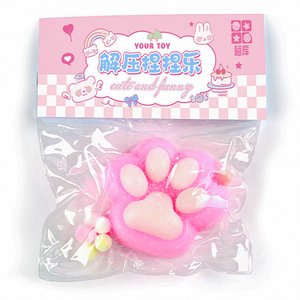 Trend 2024 OEM Taba squishy oyuncaklar sevimli mochi kedi pençe yumuşak doldurulmuş hayvan oyuncaklar kart çantası stres giderici stres oyuncakları çocuklar için - Product Image 1