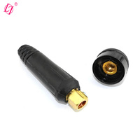 Connecteur de câble de soudage TIG Dinse DKJ10-25, connecteur rapide pour câble, prise et douille noirs pour soudeurs de 100A à 250A