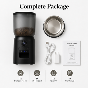 Comedero Automático Inteligente Profesional para Mascotas con Cámara HD de Doble Lente 180 °   Intercomunicador de Voz con WiFi y Vista Panorámica - Product Image 2