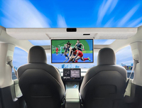 Monitor de Techo Panorámico IPS de 18.5 Pulgadas con Sistema Android, Pantalla Grande para Auto, Plegable Eléctricamente