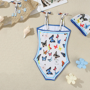सांस लेने योग्य बेबी स्विमवियर अनुकूलित पर्यावरण के अनुकूल ग्रीष्मकालीन लड़कियों के लिए एक-टुकड़ा स्विमसूट - Product Image 2