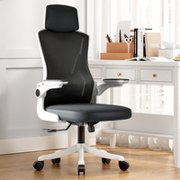 Chaise de bureau ergonomique contemporaine pour hôtel et bureau, avec siège souple réglable, dossier en maille rotatif, idéale pour étudiants