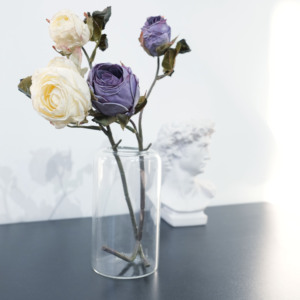 Promie Put a Bunch of Dried Flowers Roses to Do Old Dry Silk Living Room Table - Product Image 4
