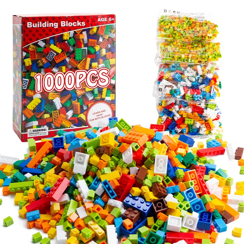 1000 PCS 빌딩 블록 어린이 교육 Juguetes DIY 건설 게임 1000 조각 도시 장난감 벽돌 세트 주요 브랜드와 호환 가능