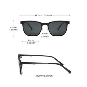 Gafas de sol de metal para hombre Grey Jack, montura completa, lentes TAC, cubierta magnética anti UV, antirradiación para uso en exteriores - Product Image 5