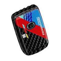 Casing Kunci Mobil Remote Serat Karbon Figur ABS Pelindung Kunci Mobil Tanpa Kunci Smart Key Case untuk Mazda CX-5
