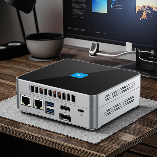 New Handy Small Intel N100 3.4GHz Quad Core Gaming Mini PC DDR5 1xHD2.1 1xDP1.4 M.2 PCIe3.0x4 NVMe SSD 6W 3-Year