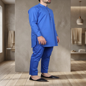 Premium Quality Cotton Muslim Long Sleeve <b>Shalwar</b> <b>Kameez</b> for <b>Men</b> with Latest Designs - Product Image 2