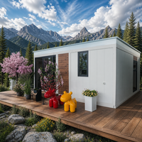 Maison préfabriquée en conteneur de 20 pieds, cabane modulaire, hauteur intérieure 2,65 m, pour bureau de jardin, maison d'hôtes