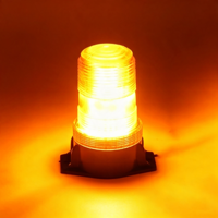6W LED Dach-Warnleuchte mit Magnetbefestigung, PC-Gehäuse, Rot-Gelb-Blau-Grün Blinklicht für Fahrzeugsicherheit und Warnungen