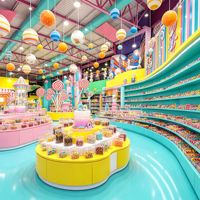 Agencement complet de confiserie CIRI : Rénovation et décoration sur mesure, vitrine de luxe pour chocolats avec éclairage LED