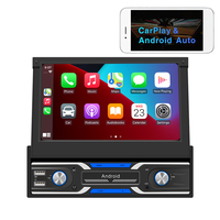 Autoradio Android 1 Din 7 pouces avec Wifi, Radio FM, Carplay sans fil, Android Auto, Lecteur DVD de voiture, GPS - Vente Flash