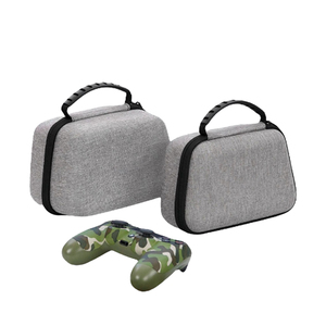 Étui de transport rigide portable gris en EVA pour manette de jeu, avec fermeture éclair, étanche et antichoc, pour <span class=keywords><strong>Sony</strong></span> <span class=keywords><strong>PS5</strong></span> PS4 Microsoft - Product Image 1