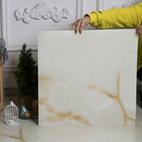 Baldosa de Cuero para Piso con Patrón de Piedra de PVC de 1.5 mm de Espesor, de Alta Luminosidad, Resistente al Agua y al Desgaste, Venta al por Mayor