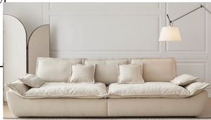 Moderno Divano Letto Matrimoniale di Lusso Convertibile Minimalista <span class=keywords><strong>Classico</strong></span> con Ampi Cuscini per Soggiorni Grandi - Product Image 6