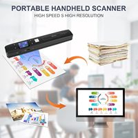 Escáner de Documentos Portátil Mini Automático A4, HD1050DPI, Color y Monocromo, Wifi, con Batería Recargable de Iones de Litio Integrada
