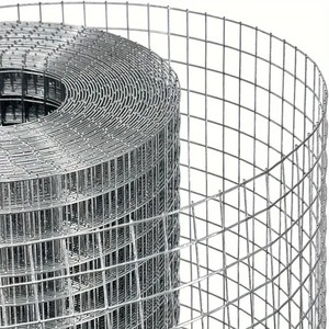 Rouleau de treillis gabion galvanisé 2x2,5 pouces en fil d'acier soudé pour mur de soutènement, cage à pierres et aménagement paysager - Product Image 3