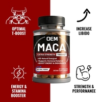 Capsules de racine de maca OEM pour hommes, pilules à base de plantes pour améliorer les performances masculines, renforcer la force, l'endurance et la vitalité pour l'énergie