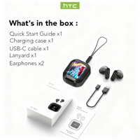 HTC NE20 Écouteurs Traducteurs IA en Temps Réel Casque IA BT6.0 Écran LCD Réduction de Bruit Intelligente 48DB HiFi Nouveau Pro 2026
