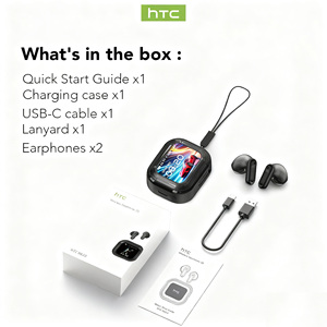 Tai nghe HTC NE20 Tai nghe <span class=keywords><strong>Bluetooth</strong></span> Dịch Thuật thời gian thực Tai nghe AI BT6.0 Màn hình LCD 48dB thông minh giảm tiếng ồn HiFi <span class=keywords><strong>2025</strong></span> mới Pro - Product Image 6