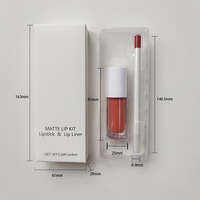 Kit de Rouge à Lèvres et Crayon à Lèvres Vegan Waterproof Personnalisable avec Logo Privé OEM, Teinte Blanche