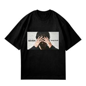 ผ้าฝ้ายคุณภาพสูง Unisex เสื้อยืดแขนสั้นผู้ชายลําลอง Streetwear พร้อมการพิมพ์โลโก้ปรับแต่งขนาดใหญ่ - Product Image 5