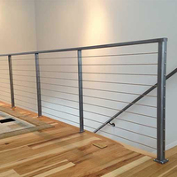 Escalier moderne intérieur à poutre centrale en acier, balustrade en acier inoxydable, poteau en acier inoxydable, garde-corps à câbles pour terrasse et balcon, villa, maison duplex, résistant à la rouille