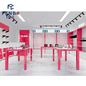 แท่นโชว์โทรศัพท์ไอแพดไฟฟ้าออกแบบโลโก้ได้ตามต้องการแท่นโชว์และอุปกรณ์เสริมสำหรับร้านค้าโทรศัพท์มือถือแบบเรียบง่าย - Product Image 4